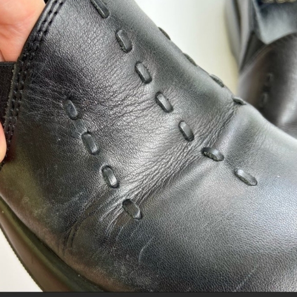 Vintage Dansko y2k 90s clogs shoes 37/6.5/7 black textured mule clog funky boho - Picture 11 of 12